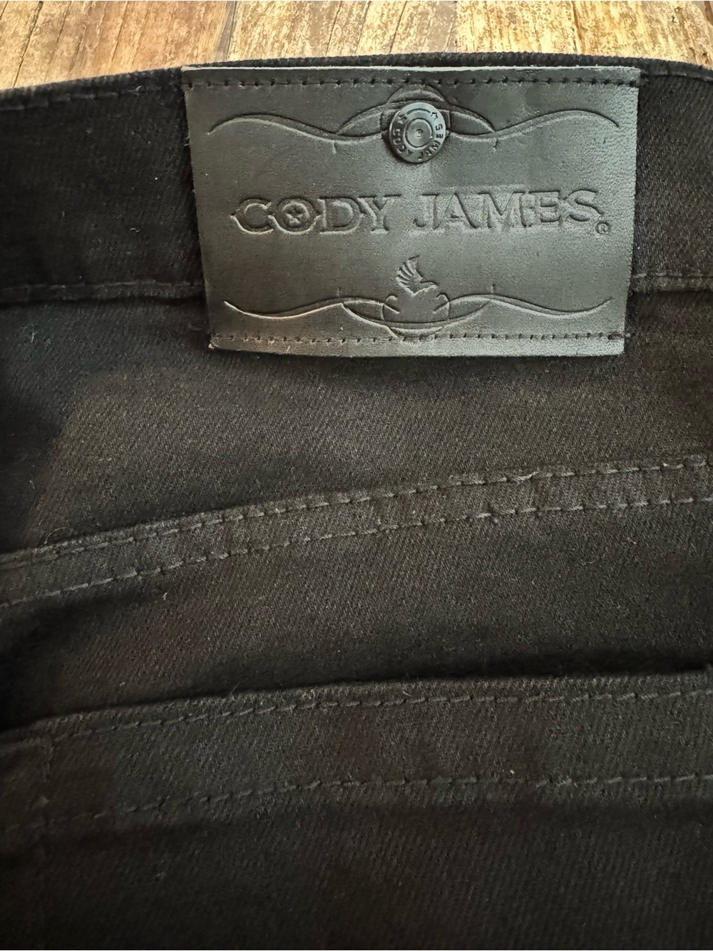 Cody James Men’s Black Bootcut Stretch Denim Jeans 34x32 - Picture 7 of 7